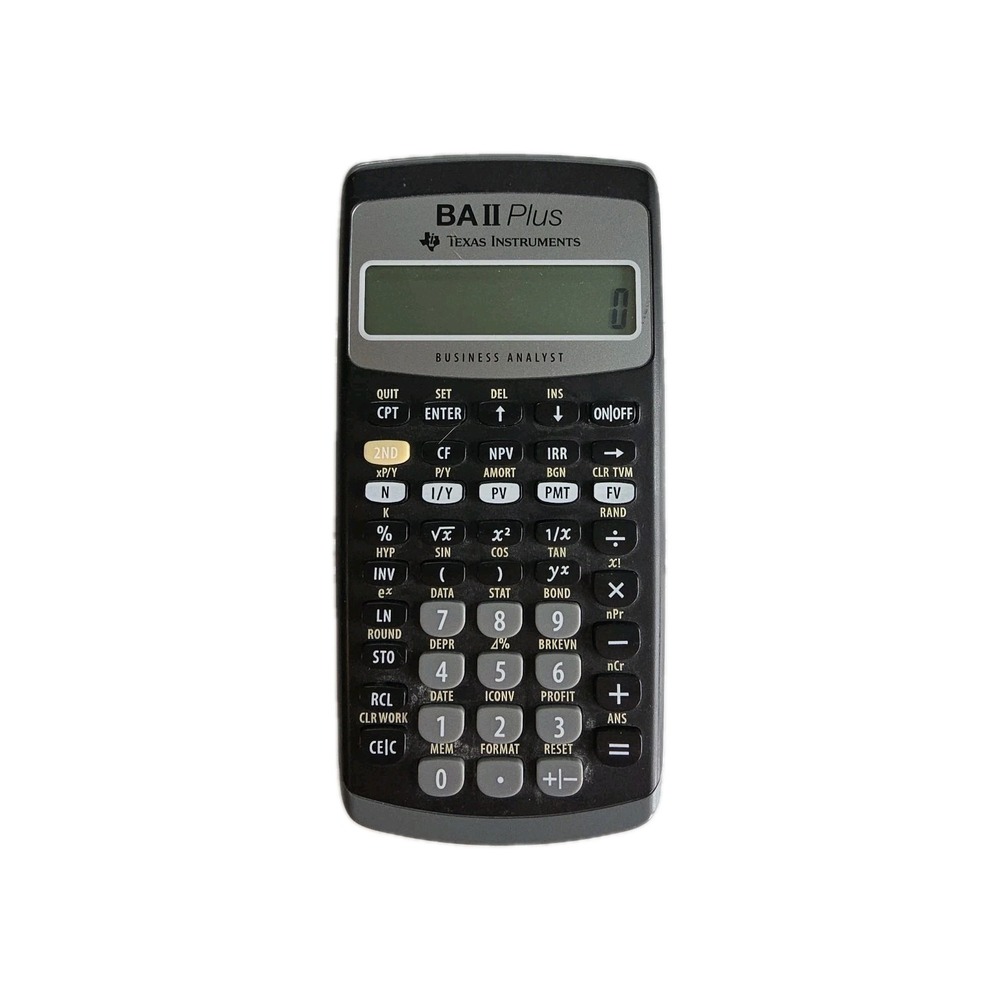Texas Instruments TI BA II Plus Business Analyst Financial Calculator NO COVER
